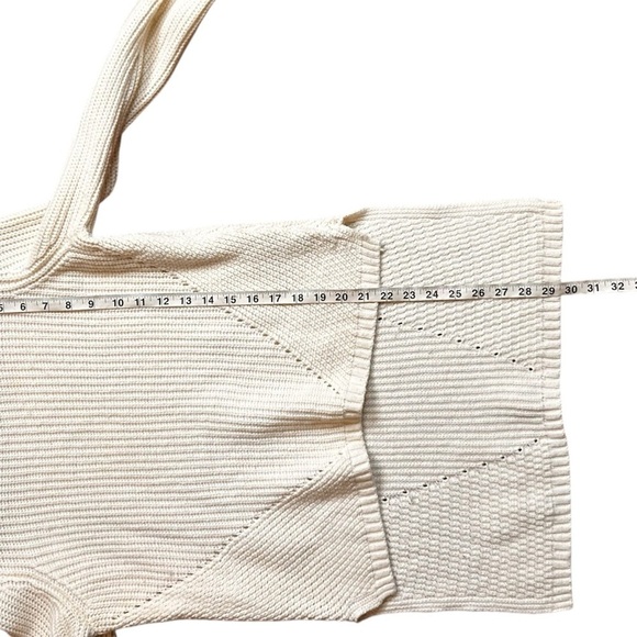 Anthropologie Moth Women's Cream High Low Turtleneck Sweater- Medium - Picture 13 of 13
